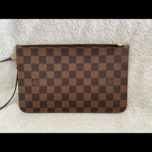 Louis Vuitton Damier Ebene Neverfull Pouch